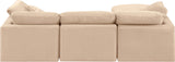 Indulge - Velvet 4 Piece Modular Sectional With Chaise