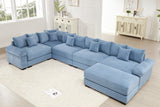 DESEO 233" Sectional Sofa with Ottoman
