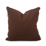 20 x 20 Outdoor Pillow with Dec Cord- Seascape Chocolate- Poly Insert