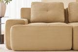 CORDELIA 117" 3-Seater Sofa with 1 Ottoman