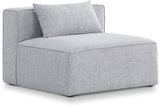 Cube - Linen Armless Chair