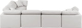 Indulge - Faux Leather 6 Piece Modular Corner Sectional