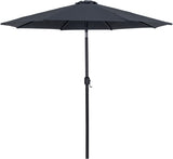Fiji - Aluminum Patio Umbrella With Round Black Base