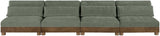 Turin - Chenille Fabric Upholstered Modular Sectional - Green