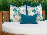 20 x 20 Outdoor Pillow Fern Indigo - Poly Insert
