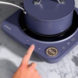 Ciarra Donut Portable Induction Cooktop, 1500W Electric Countertop Burner | Midnight Dream