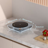Ciarra Donut Portable Induction Cooktop, 1500W Electric Countertop Burner | Midnight Dream