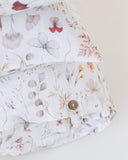 Meadow print linen duvet cover set (3 pcs)