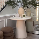 Dwen 35" Modern Round Pedestal Dining Table