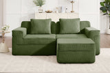 MARTHA 81" Loveseat with 1 Ottoman