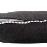20 x 20 Outdoor Pillow with Dec Cord- Seascape Charcoal- Poly Insert