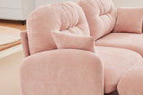 MOLLY 74" Loveseat with 2 Ottomans