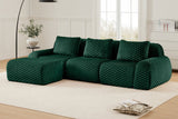 LAURENT 114" 3-Seater Sofa with 1 Ottoman