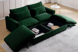 PERTH 86" Loveseat with 2 Ottomans