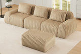LAURENT 114" 3-Seater Sofa with 1 Ottoman