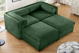 HARMONY 75" Loveseat with 2 Ottomans