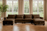 PERTH 157" 4-Seater Sofa with 2 Ottomans 12