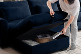 PERTH 86" Loveseat with 1 Ottoman