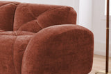 MYLO 80" Loveseat with 2 Ottomans