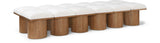 Pavilion - 12 Piece Modular Bench With Brown Base