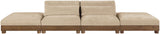 Turin - Chenille Fabric Upholstered Modular Sectional - Beige