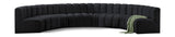 Arc - Velvet 8 Piece U-Shaped Modular Sofa