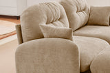 MOLLY 74" Loveseat with 2 Ottomans