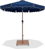 Amalfi - Aluminum Patio Umbrella - Light Brown Base / Light Brown Pole