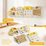 ROBUD Wooden Spring Train Busy Board