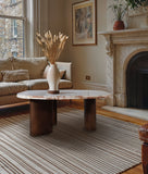 Puglia - Marble Top And Oak Wood Base Table