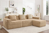 MARTHA 117" 3-Seater Sofa with 1 Ottoman