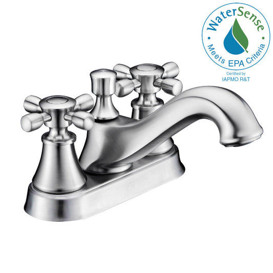 ANZZI Major Centerset Faucet, Dual Lever Control, 1.2 GPM WaterSense Certified, Rhino Alloy Solid Brass, Various Finishes