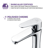 Vivace Single Hole Single-Handle Bathroom Faucet in Polished Chrome