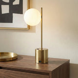 Ethereal Modern Small Brass Metal Table Lamp