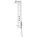 Donna Series 60 in. 6-Jetted Full Body Shower Panel with Heavy Rain Shower and Body Jets and Spray Wand in White