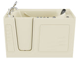 ANZZI Coupe Series 30 in. x 60 in. Quick Fill Walk-In Whirlpool and Air Tub with Powered Fast Drain in Biscuit