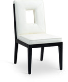 Gwendolyn - Faux Leather Dining Side Chair With Black Frame (Set of 2)