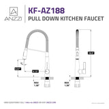 Apollo Single Handle Pull-Down Sprayer Kitchen Faucet in Polished Chrome