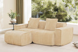 HARRISON 78" Loveseat with 1 Ottoman