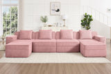 MARTHA 153" 4-Seater Sofa with 2 Ottomans