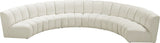 Infinity - 6 Piece Velvet Modular Sectional