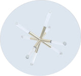 Mercury - Glass Dining Table - Pearl Silver