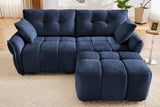 CHARLOTTE 78" 2-Seater Sofa with 1 Ottoman