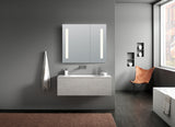 Ether 28 in. x 32 in. Frameless LED Mirror Bathroom Cabinet