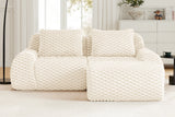 LAURENT 82" Loveseat with 1 Ottoman