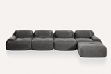 MIA 152'' 4-Seater Sofa with 1 Ottoman