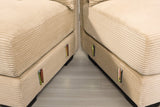 DESEO 92" Loveseat with 2 Ottomans