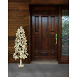 2-Ft. Snowy Alpine Tree with Clear Lights
