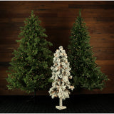 2-Ft. Snowy Alpine Tree with Clear Lights