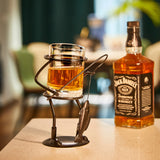 Fisherman Fishing Whiskey, Wine & Water Glass